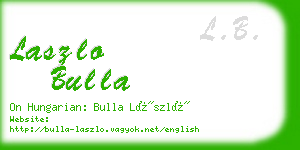 laszlo bulla business card